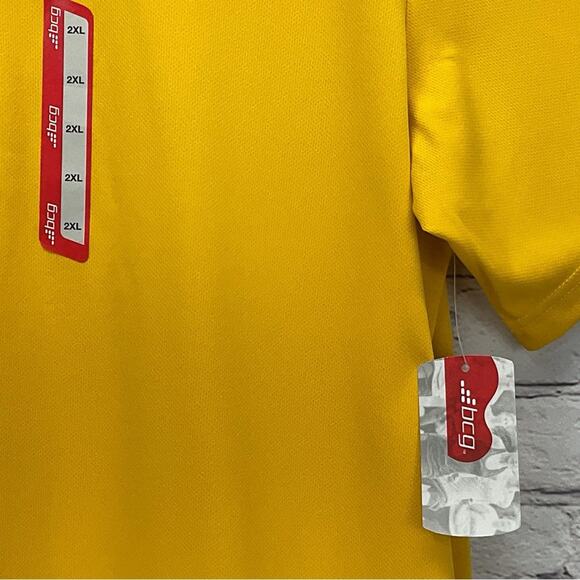 bcg Golf Polo Men's Size 2XL Golden Rod Athleisure Game Day Coach Sports Travel - Picture 7 of 11